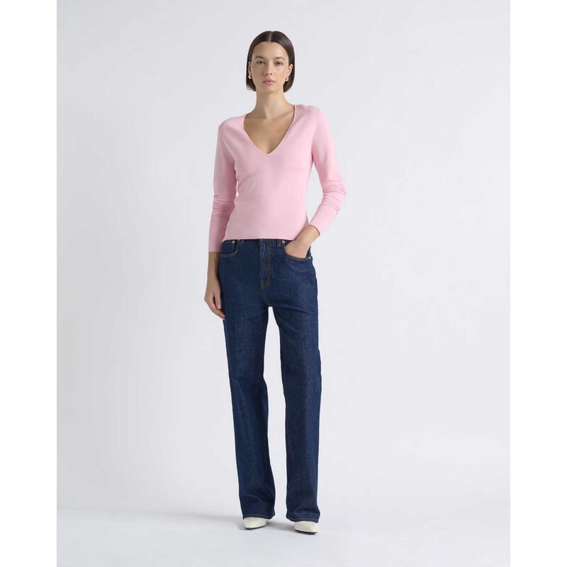 Cue Milano Long Sleeve V Neck Knit image number 7